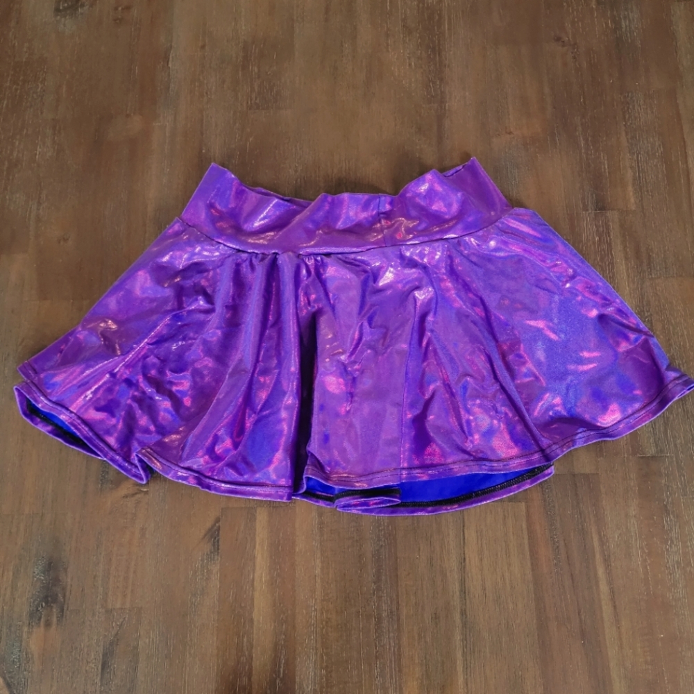 Purple Holographic Skirt